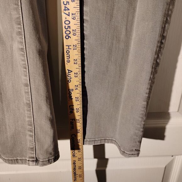 American Eagle jeans mens 38x32 gray distressed denim skinny stretch - Picture 6 of 9